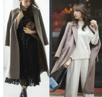 새상품급 저스길리티 벨티드 롱 코트