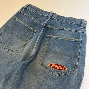 90s USA Bagus 와이드 데님 청바지 빈티지