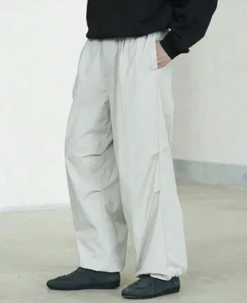 WYM LIDNM 트랙 와이드 이지 루즈 팬츠