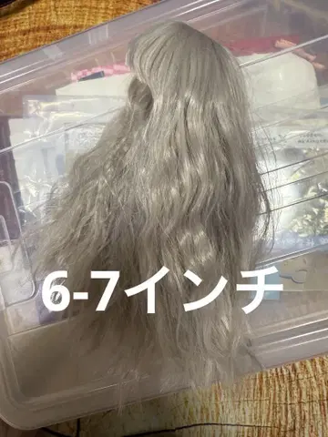 실버 웨이브 스타일 인형용 가발