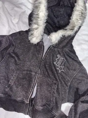 sedacle 인조 모피 크롭 후드티 팬츠 셋업