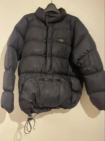 Rab 다운 자켓 다크 그레이 Made in England