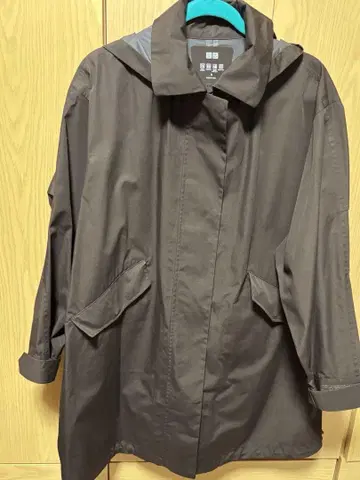 새상품급 유니클로 블록테크 코트 다크 브라운 M 사이즈