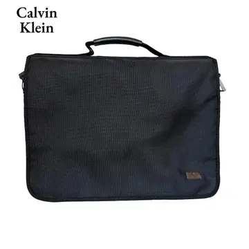 캘빈클라인 비즈니스 백 서류 가방 나일론 가죽 블랙 출퇴근