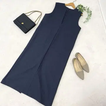 CLOCHE 롱 원피스 데님풍 인디고