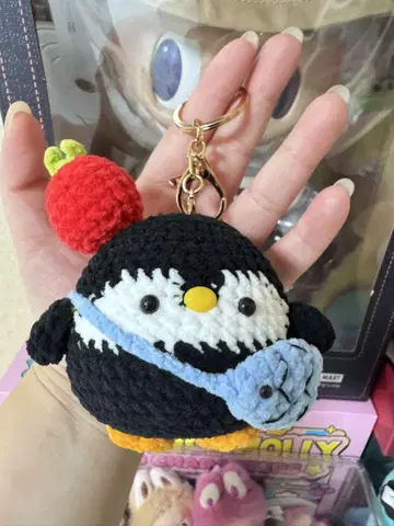 펭귄 봉제 인형 키링