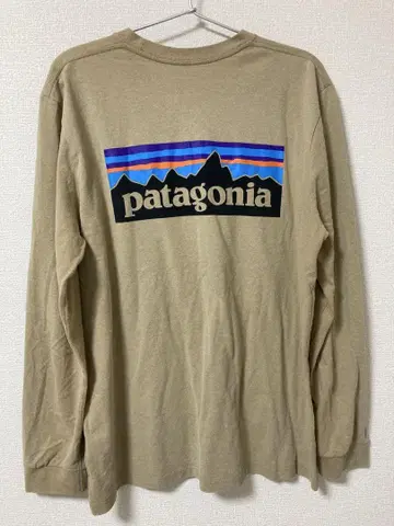 patagonia 베이지 긴팔 T셔츠 M