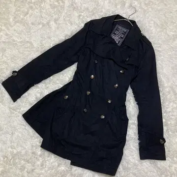 CECIL McBEE M 사이즈 헤이세이 네이비 트렌치코트 여성용