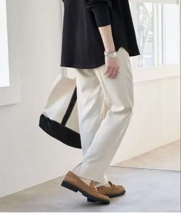 Spick and Span 이지 백 슬릿 팬츠 36