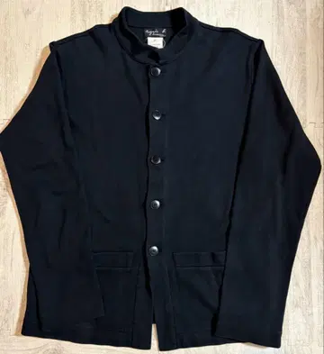 90s 에네스베 빈티지 맨투맨 가디건 블랙 일본제 새상품급