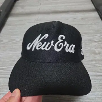 New Era 골프용 블랙 캡