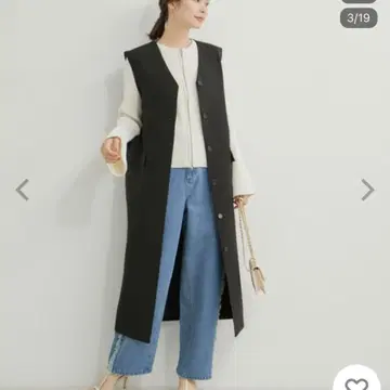 르 셀 클루 루 페로페 롱베스트 베스트 오버롤 스커트 블랙