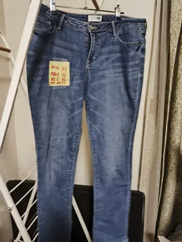 스트레이트 데님 라이트 블루 사이즈 86