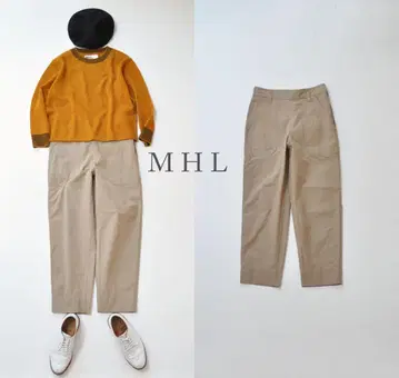 22AW MHL 마가렛호웰 WASHED COTTON 트라우저