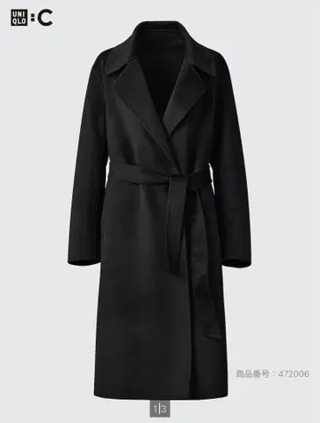 UNIQLO C 더블 페이스 랩 코트