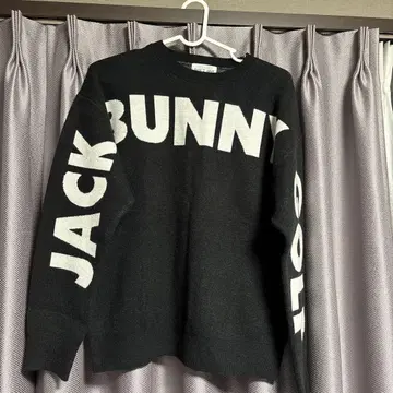 JACK BUNNY 로고 스웨터 블랙