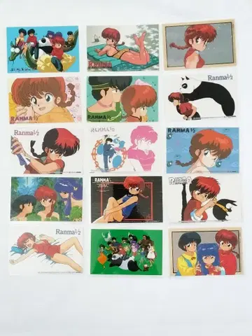 란마 1/2 라미네이티드 카드 15장 세트