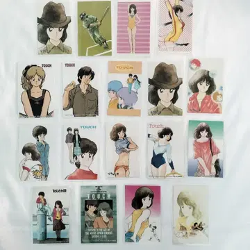 터치 라미네이티드 카드 18장 아다치 미츠루