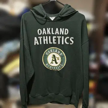 Oakland Athletics 후드 부착 트레이닝복 후드티