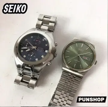 SEIKO AUTOMATIC 자동 와인딩 손목시계 그린 다이얼 남성용