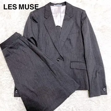 [ 새상품급 ] LES MUES 수트 비즈니스 취업 스커트 그레이 실크