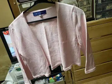 핑크 칠부 가디건 겉옷