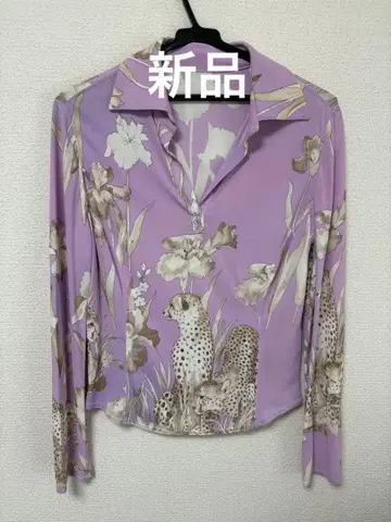 ( 새상품 ) 레오파드와 꽃무늬 긴팔 셔츠 이타리야