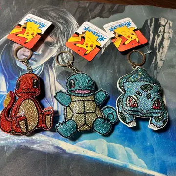 포켓몬 스톤 키링 꼬부기 후시게다네 히토카게