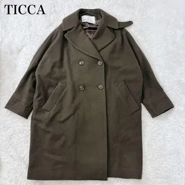새상품급 TICCA 텐트 코트 카키 프리 사이즈