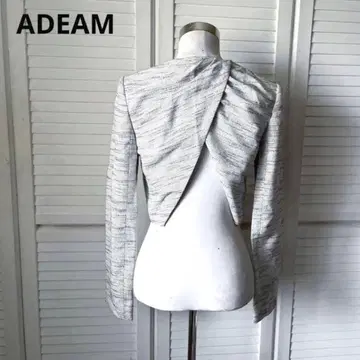 ADEAM 아디암 백 슬릿 노카라 자켓