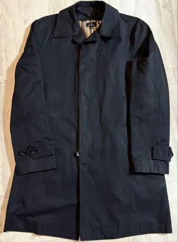 PS 폴스미스 라이너 포함 스텐카라 코트 스트라이프 블랙 일본제