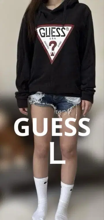 GUESS 후드티 L 사이즈 레이디에게 추천