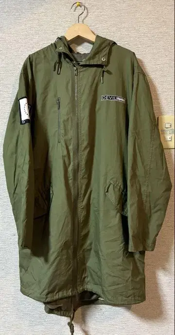 00s 데빌 유스 빈티지 모즈 코트 밀리터리 자켓 락