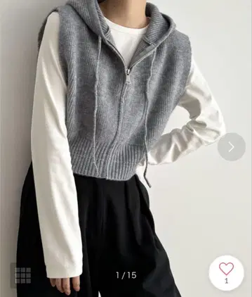 CANALJEAN Elmar 캐널진 후드 니트 베스트