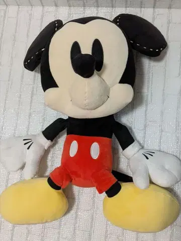 디즈니 미키마우스 봉제 인형 앉아서 약 40cm