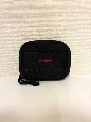 BRIEFING 블랙 접이식 지갑 라운드형
