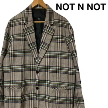 NOT N NOT 레트로 체크 블레이저 자켓