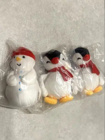 캡슐 토이 [핑구 봉제 인형] 핑가(머플러)와 눈사람 낱개 판매 가능