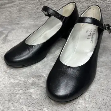 [ 새상품급 ] 마가렛호웰 아이디어 펌프스 블랙 스트랩 22.5cm