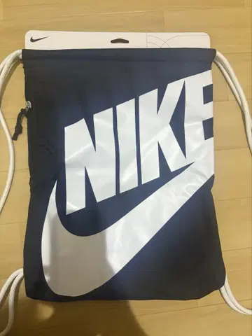 NIKE 냅색 블랙/화이트 로고