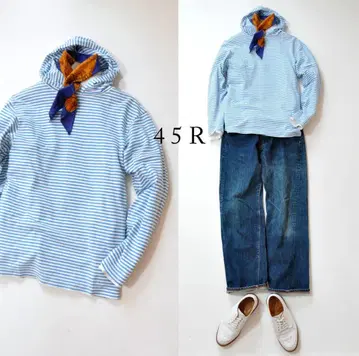 새상품급 45R 4545 줄무늬 908 후디