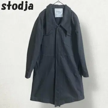 stodja 스토자 데님 코트 롱 기장 데님 셔츠 70년대풍