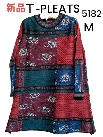T-PLEATS 플리츠 가공 튜닉 M 5182 택 없음 새상품