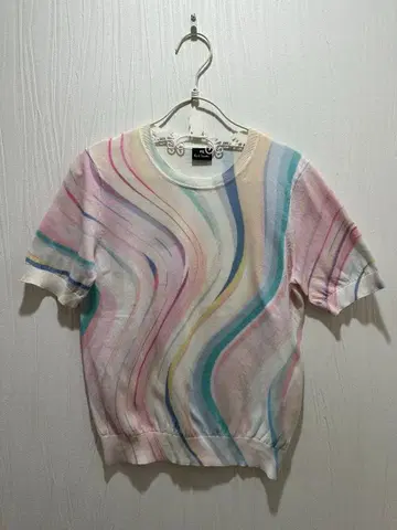 폴 스미스 멀티 컬러 반팔 니트