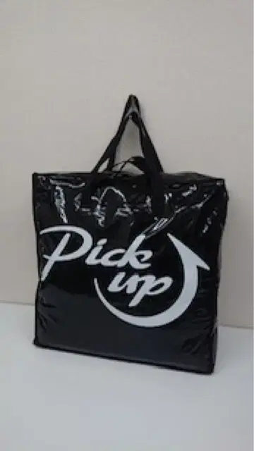 PICK UP 로고 라지 백