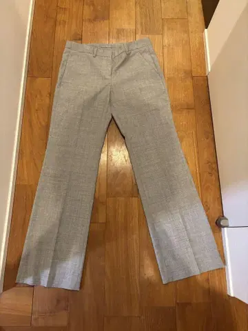 theory luxe 여성용 스트레이트 슬랙스 팬츠 그레이 38