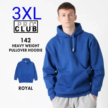 3XL PROCLUB 142 [로얄 블루] 풀오버 후드티