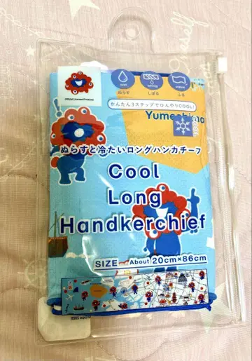 새상품 미야쿠미야쿠 시원한 타월 물에 적시면 차가워지는 롱 손수건