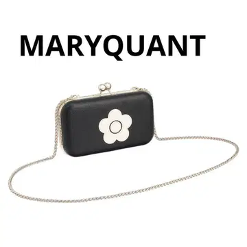 새상품급 MARYQUANT 마리콴트 데이지 하드 가마구치 숄더백