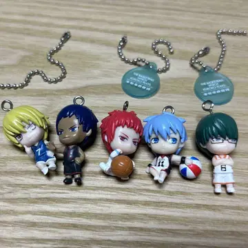 [쿠로코의 농구] 기적의 세대 5개 세트 KUROKO 키링 가샤폰